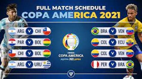 copa america 2021 match schedule